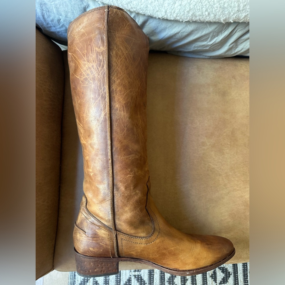 Frye Melissa Button 2 knee high riding boots size 10 - Picture 13 of 16